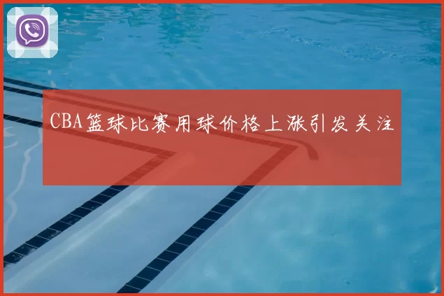 CBA篮球比赛用球价格上涨引发关注